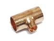 Viega Koper soldeer verloop T-stuk FFF 22 x 15 x 22 mm