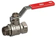 Arco Turia vanne à bille avec levier acier (rouge) MF 4/4 x 4/4