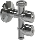 Arco Combi vanne machine à laver double à bille avec clapet anti-retour MMM 1/2 x 3/4 x 3/8 - chromé - Belgaqua - Vitaq anti-calcaire