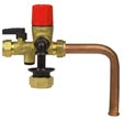 Watts BI15 groupe de sécurité pour boiler bicône 15 x 15 mm - avec coude de raccordement