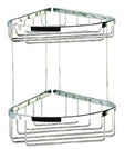 Geesa Basket panier de douche grand modèle en coin - chromé