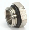 Begetube collecteur réduction MF 4/4 x 1/2 - avec O-ring - chromé