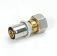 Begetube B-Press laiton raccord 2-pièces avec écrou libre et joint plat FF 20 x 1/2 F