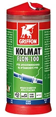 Griffon Flon-100 cordon d'étanchéité (cartouche 175m) de -20-125°C pour filets métal et synthétique - prix par pièce