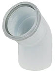Ubbink Rolux PP coude 45° MF 80 x 80 mm - blanc