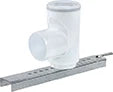 Ubbink Renolux 5G coude avec support cheminée 80mm