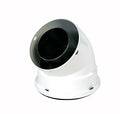 Ubbink Alu/K coude blanc 80/125-45°