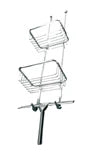 Huppe Butler éponge et porte-savon 700 x 170 mm - chromé - avec raclette