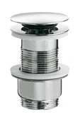 Linea Beta Busi & Cane crépine click-clack - chromé - pour lavabo sans trop-plein