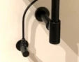 Procasa Universal set lave-mains (contient : crépine - siphon- robinet d'arrêt - tuyau 600 mm) - noir mat