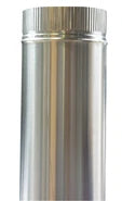 Ubbink Ubigas alu rallonge (longueur 500mm) 130 mm
