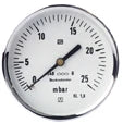 Euro-Index KP100 manomètre gaz 100 mm x 1/2 - 0-40 mbar - radial