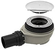 Geberit Uniflex siphon de douche9 0 mm - chromé - incl set de finition - garde d'eau 50 mm