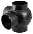 Geberit PE embranchement boule 88° - 90° 110 x 110 x 110 x 110 mm