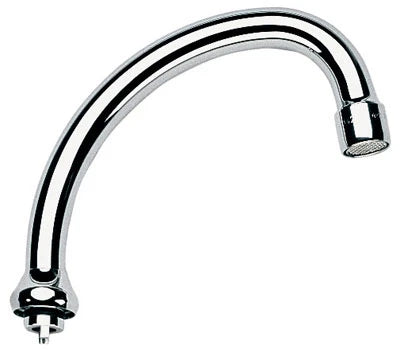 Grohe bec d'écoulement 3/4 forme-HU chromé avec mousseur - orientable - saillie 140 mm