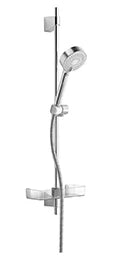 Hansa HansaBasicjet set de douche 720 mm - avec douchette Basicjet 95 mm - 3 jets - chromé - flexible de douche 1750 mm - porte-savon