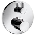 Axor Uno set de finition pour thermostat encastré avec robinet d'arrêt et inverseur - chromé