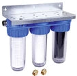 Braukmann FF60 filtre à eau de pluie FF 3/4 x 3/4 - avec préfiltre - filtre à tamis et filtre à charbon actif