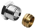 Heimeier raccord bicône 1/2 x 15 mm - pour tube cuivre