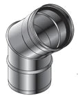Roccheggiani SPG 316L inox simple paroi coude 45° MF 100 x 100 mm (joint Viton)