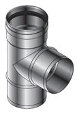 Roccheggiani SPG 316L inox simple paroi té 90° mmF 150 x 150 x 150 mm (joint Viton)