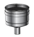 Roccheggiani SPG 316L inox simple paroi bouchon et vidage 150 mm (joint Viton)