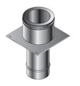Roccheggiani DP25 inox double paroi plaque de cheminée (simple paroi vers double paroi) 150 mm (150/200)