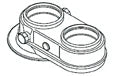 Remeha adaptateur excentrique 80/80 rga/ltv pour Quinta Pro 45 & Calenta/Calora TOWER Gas.