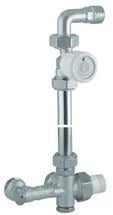 Giacomini  R438MTG ens. bi-tube mur rob. droit+courbe aa 1/2" X18