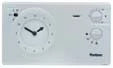 Theben RAM 722 thermostat à horloge analogique avec programme journalier/hebdomadaire - tension du réseau 230V - blanc