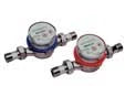 Schlosser ETK compteur d'eau monojet eau froide (30°C) orientable telwerk (avec raccords et joints) 3/4 x 1/2 - 2,5 m³/h - 110 mm