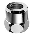 Schell écrou 10 x 3/8 F - chromé - avec bague de compression - modèle long