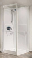 Kinedo Kineprime cabine de douche 900 x 900 x 1990 mm - transparent porte pivotante - thermostat