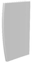 Geberit Alivio séparation urinoir 700 x 400 x 10 mm - blanc - incl. cons de fixation