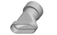 Zehnder ComfoFlat 51 manchon de transition Flat 51 x 90 mm
