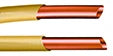 Talos tuyau cuivre gaz avec gaine en PVC jaune 22 x 1,0 mm (longueur 5m) - prix par mètre
