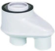 Ubbink Rolux PP adaptateur 80/80 x 80/125 - blanc