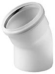 Ubbink Rolux concentrique PP/acier coude 45° 80/125 mm