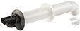 Ubbink Rolux 5H concentrique PP/acier passage mural 80/125 mm - noir - avec coude