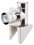 Ubbink Rolux concentrique PP/Inox support complet (incl arrivée d'air & coude) 80/125 mm