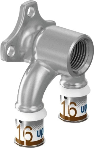 Uponor S-Press Plus culasse double 90° FF 16 x 1/2 F x 16 mm