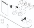 Vaillant auroSTEP Plus set de sondes pour 2 panneaux horizontaux l'un au dessus de l'autre