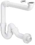 Viega PP siphon tubulaire simple 5/4 x 40 mm - blanc synthétique