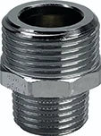 Viega chromé mamelon réduit MM 1/2 x 3/4 - joint plat