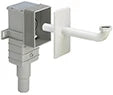 Viega PP siphon encastré pour lavabo 5/4 x 40/50 mm - blanc - in hauteur réglable - convient pour lavabo PMR