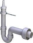 Viega PP siphon simple lave-vaisselle 20 x 40 mm - blanc