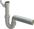 Viega PP siphon tubulaire simple avec WMA 6/4 x 40 mm - blanc - évacuation horizontale