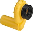 Viega PP siphon urinoir horizontal - jaune