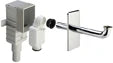 Viega PP siphon encastré pour lavabo 5/4 x 40/50 mm - chromé - in hauteur réglable - convient pour lavabo PMR