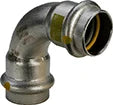 Viega Sanpress Gas inox bocht 90° FF 15 x 15 mm